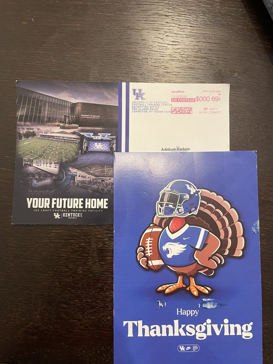 Adidum Aadum 🇳🇬 (@aadumadidum) on Twitter photo Thank you <a href="/UKFootball/">Kentucky Football</a> for the mail
<a href="/MattFrench23/">Matt French</a> <a href="/CoachBuffano/">Frank Buffano</a> <a href="/AllenTrieu/">Allen Trieu</a> <a href="/PrepRedzoneIL/">Prep Redzone Illinois</a> Thank you <a href="/UKFootball/">Kentucky Football</a> for the mail
<a href="/MattFrench23/">Matt French</a> <a href="/CoachBuffano/">Frank Buffano</a> <a href="/AllenTrieu/">Allen Trieu</a> <a href="/PrepRedzoneIL/">Prep Redzone Illinois</a>