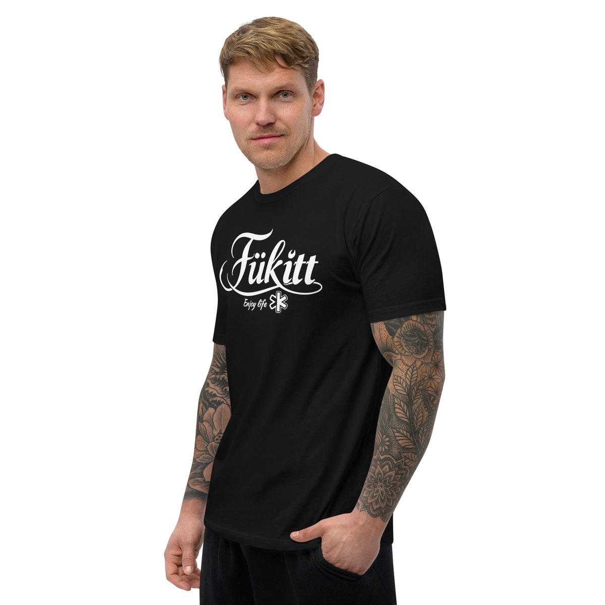 fukittclothing's tweet photo. When your tee does the talking for you. Embrace life's 'Fükitt' moments in our Frolic Black Fitted Tee.
Soft, stylish, and ready for anything. Get yours now and wear your attitude.
#Fükitt #fukitt #enjoylife https://t.co/BnWTzzXH72
