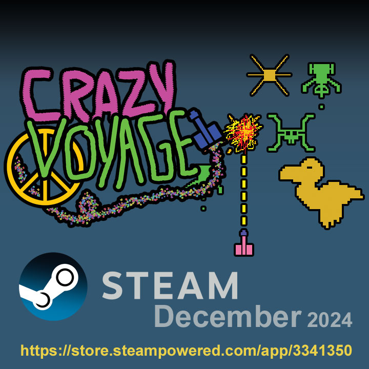 GamesImperiarte's tweet photo. Crazy Voyage
Steam December 2024
https://t.co/237E4DVeDU

#wishlist #steam #listadedesejos #steamgame #steamwork #steampower #devlog #imperiartegames #CrazyVoyage #gamedev #gamesbrasil #indiegames #indiegamedev #indiegamestudio #gamesindie #gamedesign #indiedev #videogame #pcgame https://t.co/AO8HjhSp5Y