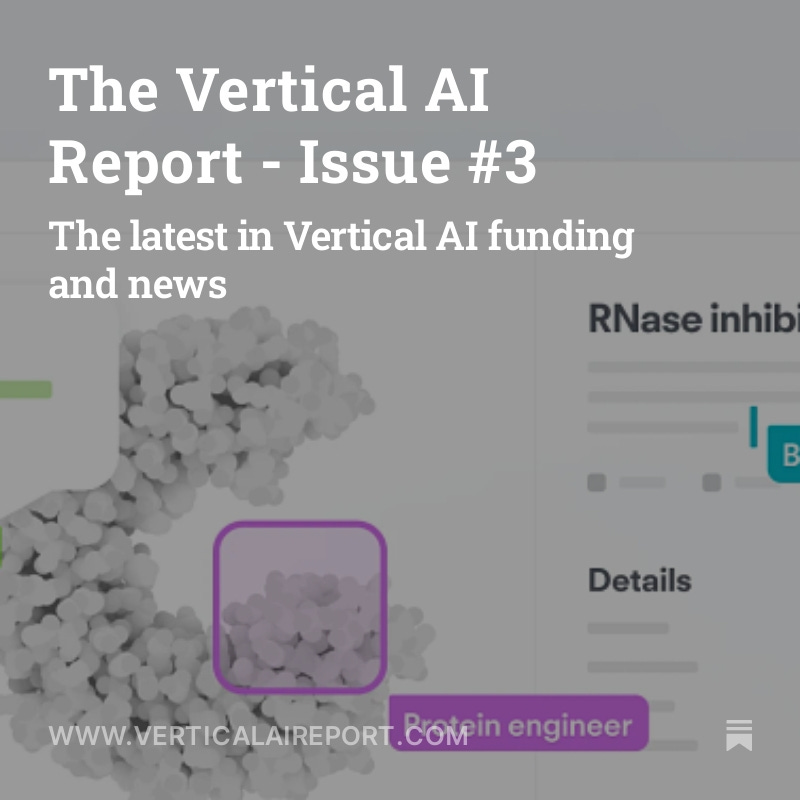 morganlinton's tweet image. Just published the next edition of The Vertical AI Report.

Link in the first comment below 🔽

#VerticalAI
