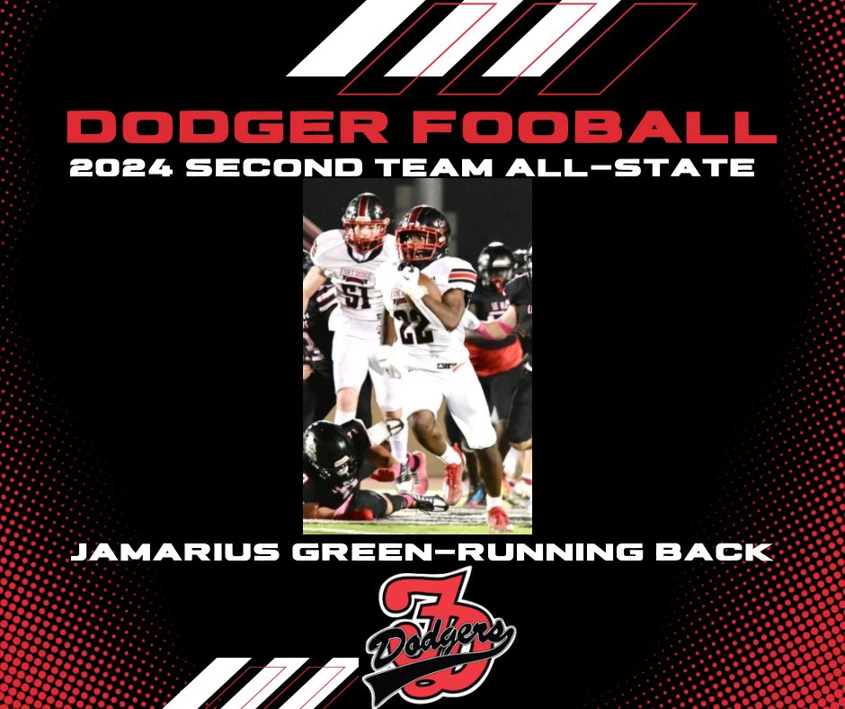 Congrats to <a href="/JamariusGr65770/">Jamarius Green</a> on being selected 2nd Team All-State