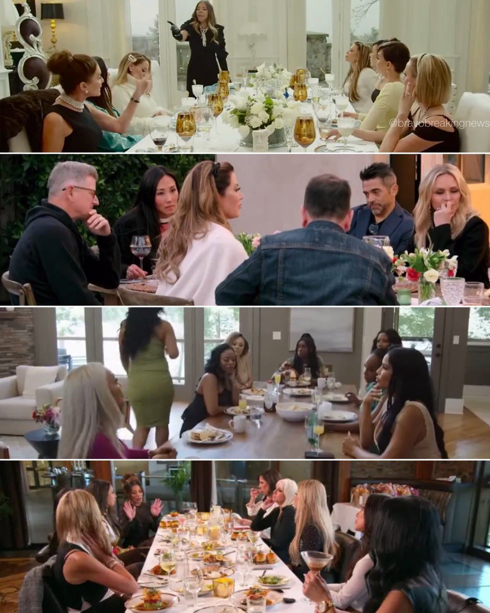 BravoBreaking's tweet photo. Choose your Thanksgiving table: #RHOSLC #RHOC #RHOP or #RHONJ? https://t.co/QOm1FbC5DF