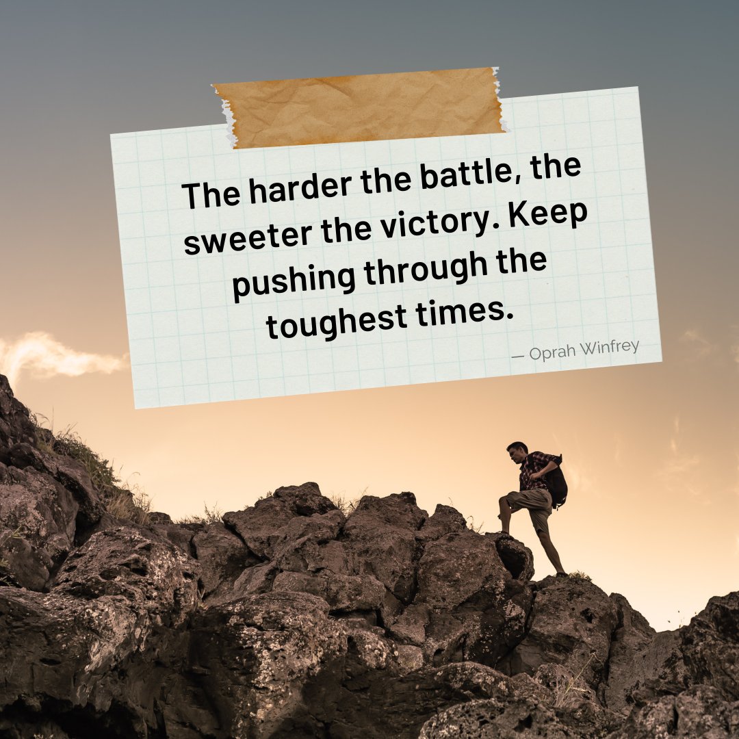 fionaby's tweet image. Keep pushing through the toughest times; the victory will be that much sweeter. 🌟 What’s a challenge you’re overcoming right now? #PushThrough #SweetVictory #OvercomeChallenges