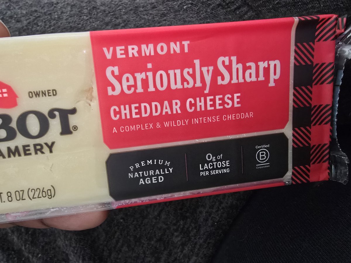 This is funny because me and my negro relatives definitely just murdered an entire block of "seriously" sharp cheddar