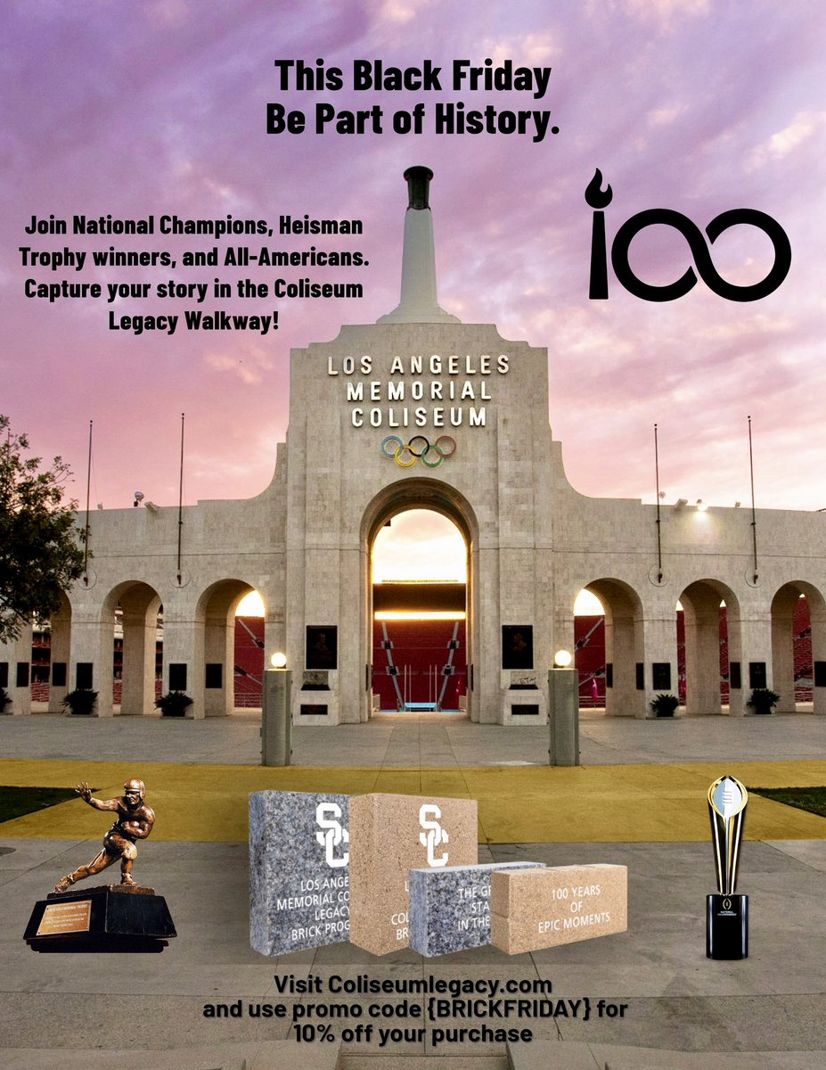 ‼️ Black Friday Sale ‼️ 

Give the unforgettable gift of a personalized brick in our Centennial Legacy Walkway!

Use promo code BRICKFRIDAY for 10% off your purchase. Sale active now through Cyber Monday at 11:59pm.