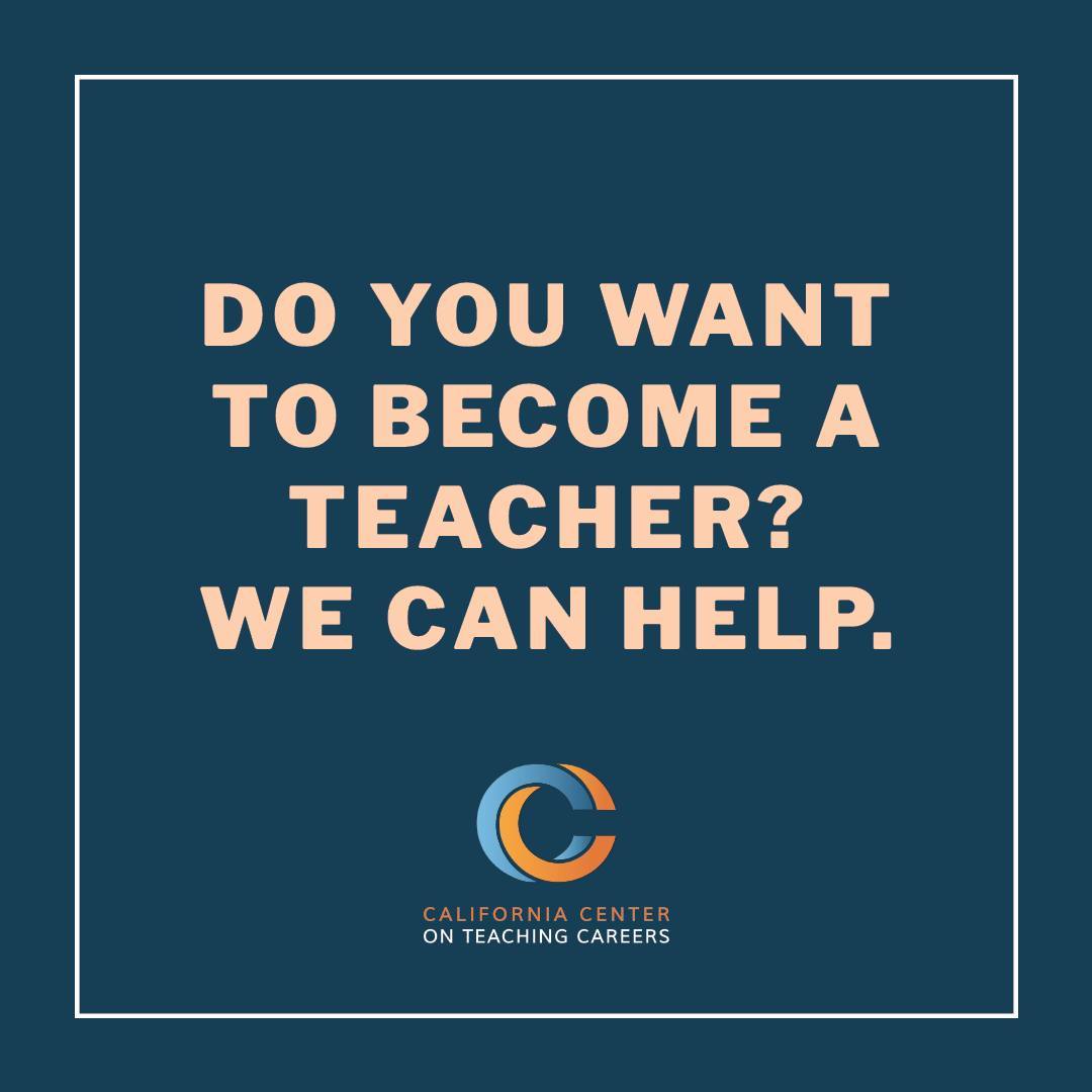 We support aspiring teachers to complete California’s teacher credentialing requirements, and empower them to soon become the teacher they want to be.

Learn more about our work 👇

californiateach.org