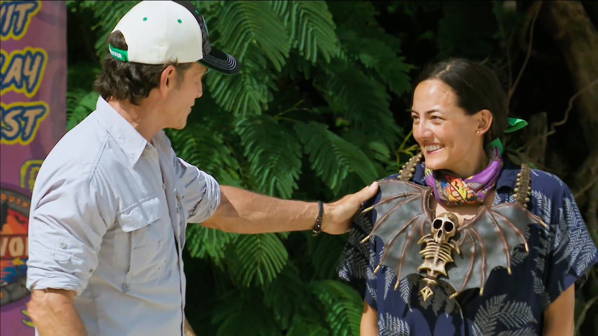 Rachel absolutely dominated this episode. Already armed with an idol and a myriad of social relationships, then crushes the journey puzzle to get a Vote Block and finesses her way to individual immunity. Queen shit #Survivor #Survivor47