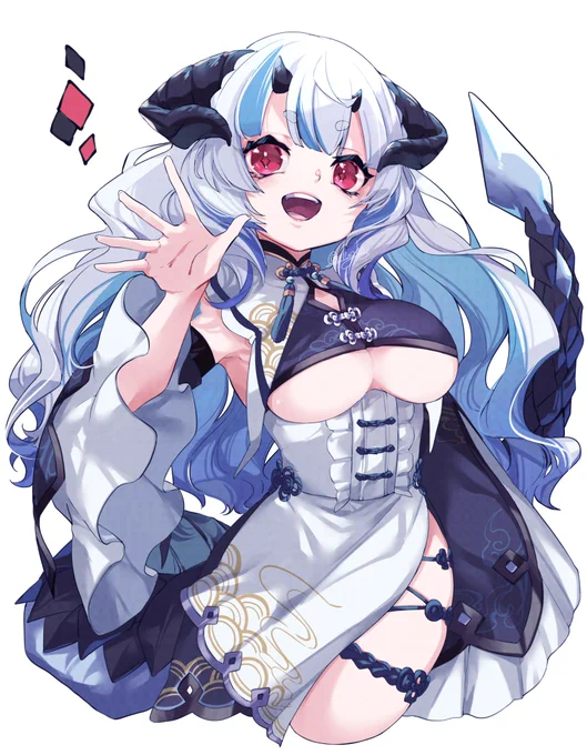可愛いアピしてくれたVさんを描かせていただく突発企画第三段、四人目!あまい らんさん描かせていただきました!#あまい絵び 
