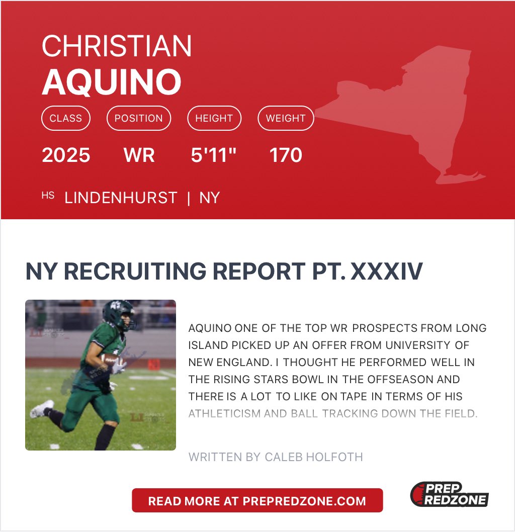 Thank you @PRZCaleb for the write up! 
<a href="/LindyTDClub/">Lindenhurst Touchdown Club</a> <a href="/PrepRedzone/">Prep Redzone 🏈</a> <a href="/CoachWarrick_HF/">Cornell Warrick</a> <a href="/jared_valluzzi/">Jared Valluzzi</a>