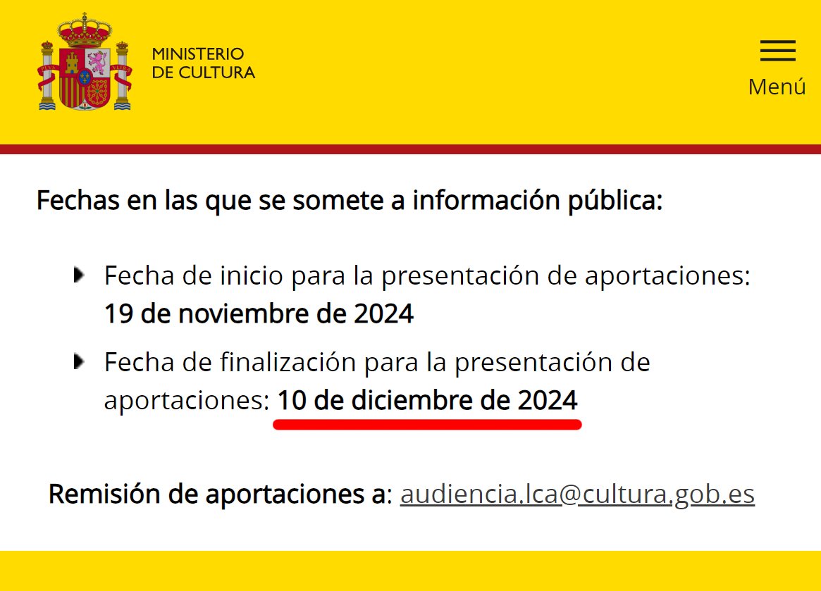 Nuestra voz es importante y es momento de usarla. Estamos preparando nuestras aportaciones para enviarle al Ministerio de Cultura de España. Sumen las de uds también. Hagamos presión entre todos. ¡No permitamos que la IA generativa siga destruyendo nuestras vidas!