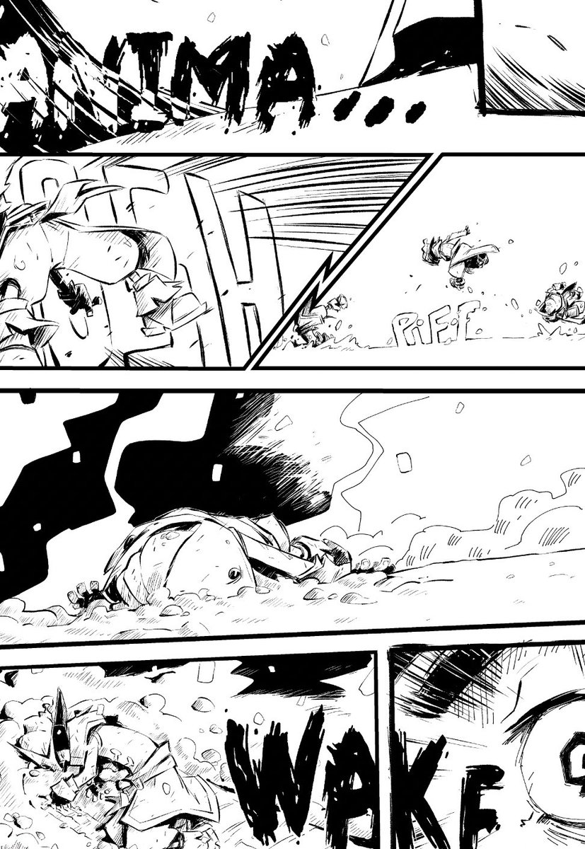 D__Gee's tweet image. The WiddaW battle rages on! Inked pages for my latest addition to the @raidpress anthologies! I hope you got your copies! 😉 
#fantasy #wizard #kron #gilly #epicbattle #lightvsdark #comics