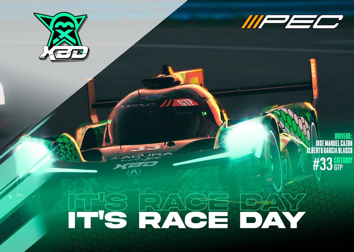 🛡️ We finish a new season in the #PEC, and we have some nice battles with the GT3 I and the GTP.

Will we be able to hold on to P1 overall? We will fight for it ⚔️

👉 Saturday 14:00h
📽️ youtube.com/@abnstudios_us

#GreenPower #GoXBD