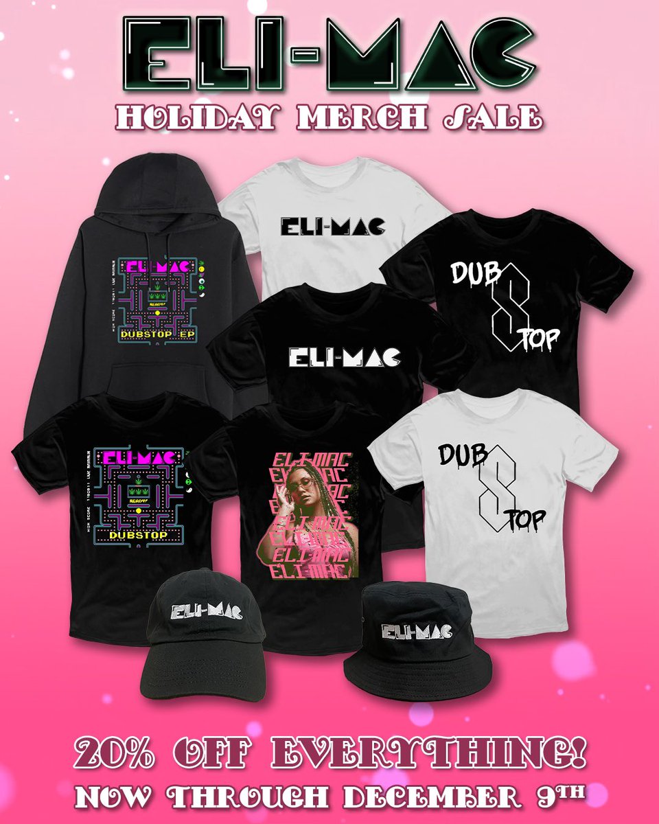 Hey Fam!!!!! 
✨🙏🏽🥳🙏🏽✨
The HOLIDAY MERCH SALE has arrived!! 
Shop the latest goods in my store 
🎁🎁🎁
20% OFF ALL ITEMS
🎁🎁🎁
Now until December 9th
….while supplies last!! 
✨🙏🏽🛍🙏🏽✨

elimacshop.com 

#elimac #rootsgirl #reggae #happyholidays #merchsale