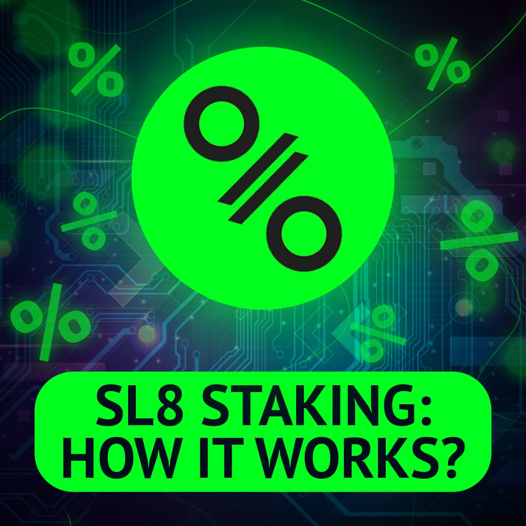 How Does Staking Work in SL8? 💰

Many of you may have noticed the Staking option in the Wallet section. Let’s break down how it works:

📈 Staking is similar to a bank deposit — you lock your tokens for a set period and earn an annual percentage rate (APR) in return.

With SL8,