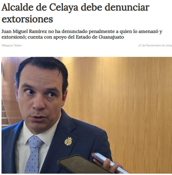 Juan Miguel Ramírez Sánchez, dice que lo andan amenazando y queriendo extorsionar

Será cierto o andará mintiendo?

Porque solamente se lo dice a los medios de comunicación. Y, según el gobierno, no ha levantado su denuncia penal

Cuánto a que es puro show