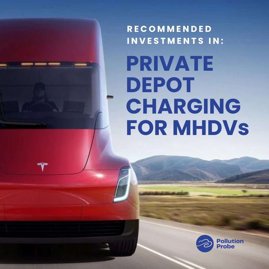 PollutionProbe's tweet photo. #MHDVs currently account for over 37% of vehicle-related greenhouse gas emissions. We recently recommended investments in @NRCan's #ZEVIP for private depot charging infrastructure. Read more in the Green Budget Coalition Report:
https://t.co/M1GNAXMxrt https://t.co/cGvzAkt25g