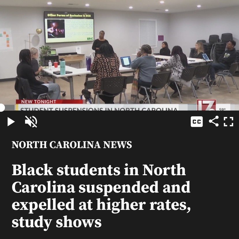 Thank you @abc11_wtvd and <a href="/WNCN/">CBS 17</a> for covering our recent Community Convo on Discipline Disparities. Find both articles at linktr.ee/epic_equity