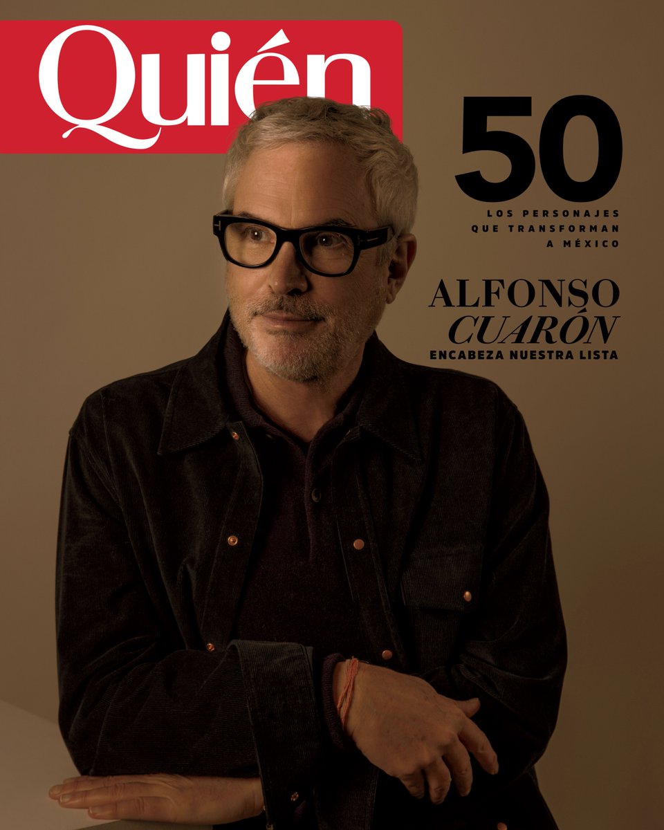 Quien's tweet photo. #Quién50 Hay quienes no solo cuentan historias, sino que transforman la manera en que las vivimos. Este año, en nuestra edición de Quién 50, los personajes que transforman a México, celebramos a los personajes que están rompiendo moldes y reescribiendo el futuro de nuestro país.

En la portada, Alfonso Cuarón: un creador que no necesita presentación, pero sí reconocimiento. Más allá de los premios y las ovaciones, su trabajo nos lleva a reflexionar sobre nuestra identidad y a cuestionar lo establecido, desde el México profundo hasta el universo mismo.

Junto a él, otros 49 personajes que, con su visión y valentía, están cambiando las reglas del juego en arte, ciencia, deporte, negocios, filantropía y más. Personas que no se conforman con soñar, sino que construyen. En esta edición, nos adentramos en sus historias, sus luchas y sus logros, para entender cómo están moldeando un país más dinámico y más auténtico.

Este es un homenaje a los que no tienen miedo de transformar, a los que nos inspiran a ser mejores, y a los que demuestran que el verdadero cambio empieza con una idea, un acto o una película capaz de mover al mundo.

Conócelos a todos: https://t.co/ZgZDgmD5dV