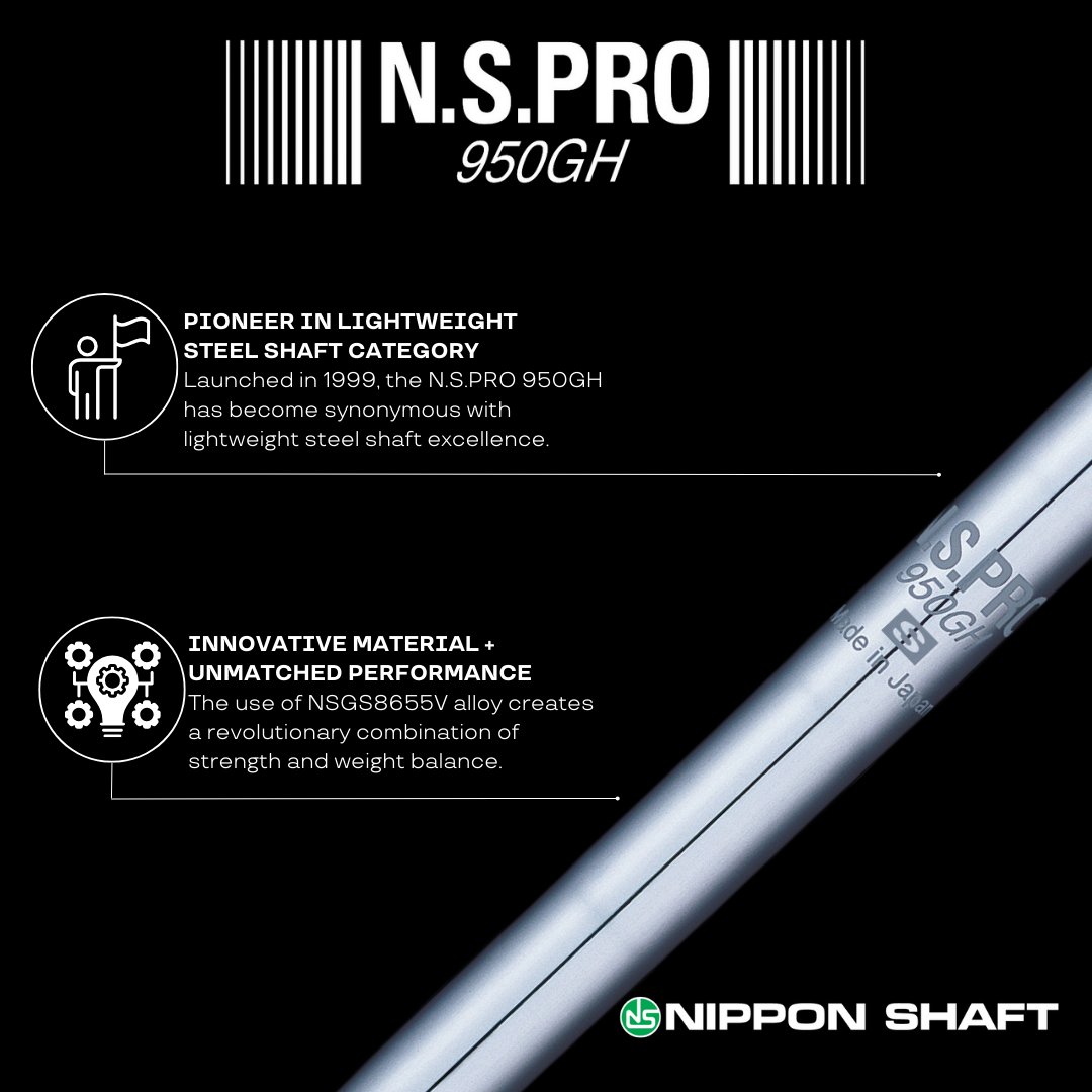NipponShaft's tweet photo. ⛳️The innovative & timeless https://t.co/ssytfqk78p 950GH shaft is a favorite among player of all levels! This lightweight, tour-proven model promotes a mid-trajectory and delivers a perfect blend of power, control, and stability!⛳️
#nipponshaft #golf #nspro #madeinjapan🇯🇵 https://t.co/rx0UKuIu8s