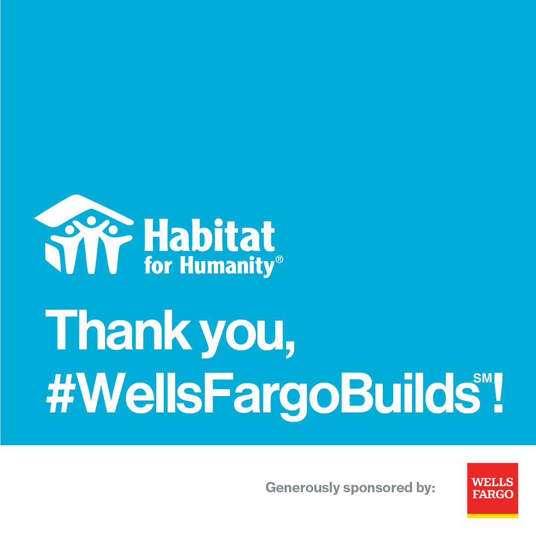 Thanks to <a href="/WellsFargo/">Wells Fargo</a>, we can help another family achieve their dream of homeownership! The Wells Fargo Foundation has awarded Dallas Habitat $80,000 to build an affordable home in southern Dallas as part of the 2024 #WellsFargoBuilds program.