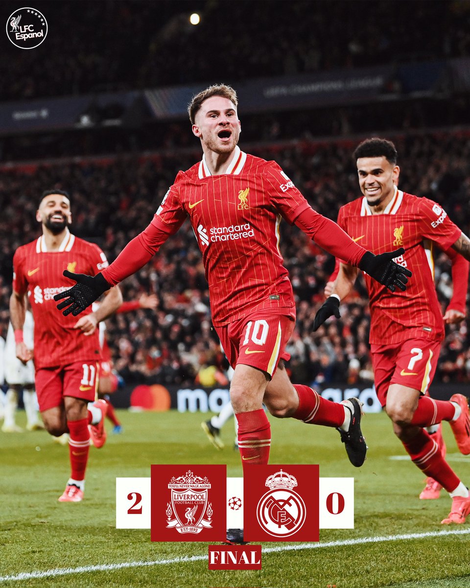 LFCEspanol's tweet photo. ¡GANÓ LIVERPOOL! LÍDER EN SOLITARIO CON PASO PERFECTO EN LA CHAMPIONS LEAGUE. ESTE EQUIPO QUIERE HACER HISTORIA.

¿Opiniones del partido? 👇🏽 https://t.co/JK3trSEgub