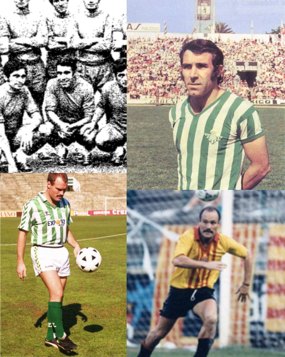 Tras el sorteo de #CopaDelRey y el emparejamiento entre <a href="/RealBetis/">Real Betis Balompié 🌴💚</a> y <a href="/uesantandreu/">Unió Esportiva Sant Andreu</a> me han venido a la cabeza estos dos históricos jugadores que vistieron ambas camisetas: las trece barras y la 'quatribarrada'
