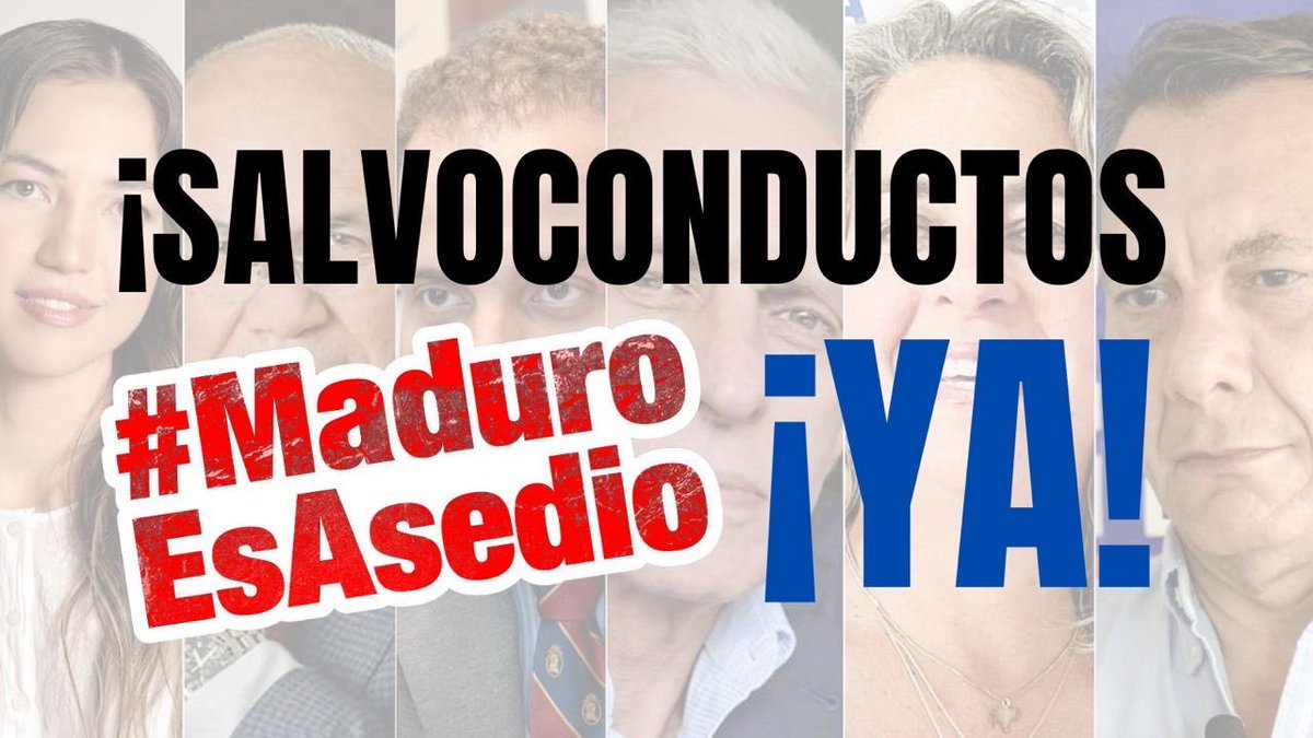 MagalliMeda's tweet photo. Ganar elecciones limpiamente NO es un delito. 
Obligar al CNE y al TSJ a validar un fraude si lo es!!!
Nosotros trabajamos duro y GANAMOS la elección. Arrasamos! 
@EdmundoGU 
@MariaCorinaYA 

Por eso nos persiguen, nos acosan, violan el derecho a la protección diplomática. 

#MaduroEsAsedio

Paren el asedio y entreguen salvoconductos YA! Se cumplen más de 3 días de asedio permanente a la Embajada de Argentina en Caracas, donde permanecen asilados nuestros 6 compañeros del Comando Con Vzla. 

@itamaratygovbr @brenvenezuela
@Cancillería_Ar
@cancilleria_ar
 
@StateDept 
@WHAAsstSecty @usembassyve
@statedept
@usembassyve
 
@JosepBorrellF 
@eu_eeas 
@UEenVenezuela
@eudiplomacy / @ueenvenezuela
 
@ConVzlaComando