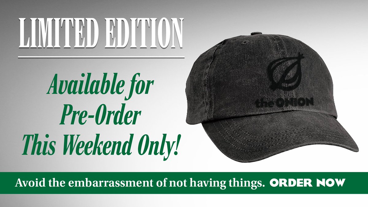 All the merch in the Onion Store will be considered rare