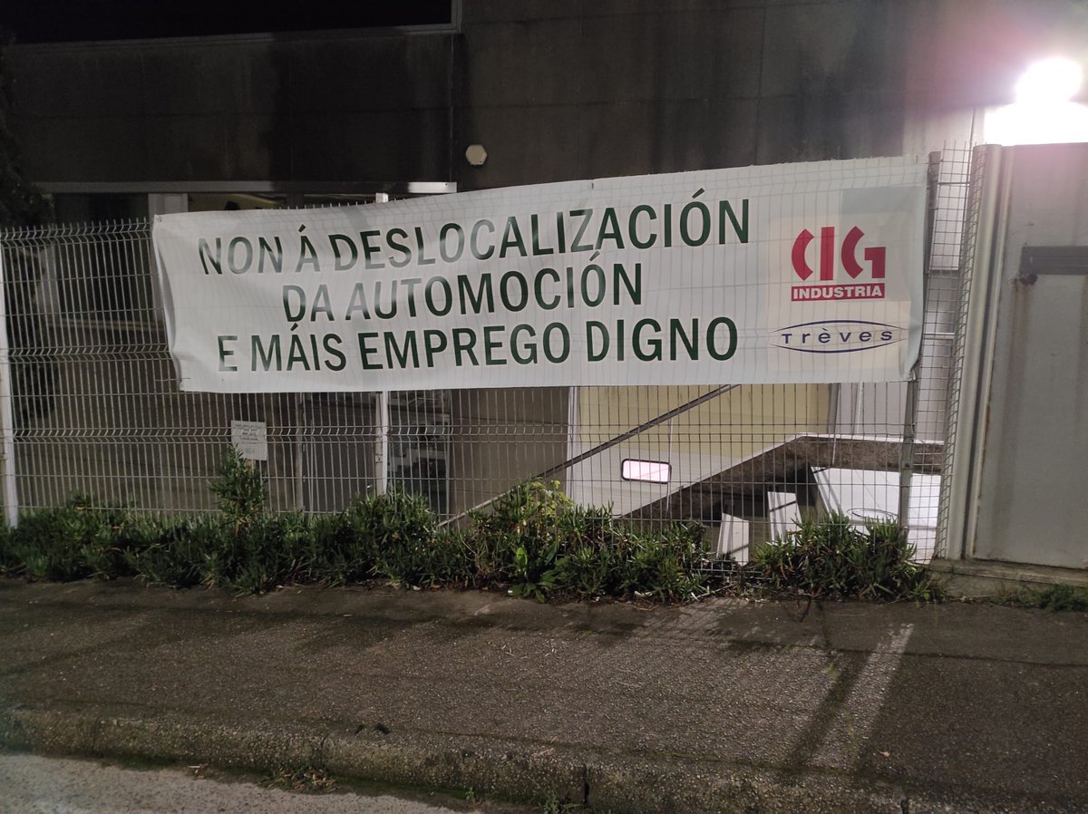 galizaCIG's tweet photo. ‼️A folga convocada pola CIG na #automoción galega este xoves 28 xa se está deixando notar nas quendas de noite das empresas, como #GKN #Vigo, #Treves #Pontevedra ou #Faurecia #Ourense, cun forte impacto na principal e nas contratas (limpeza, mantemento, etc).
#folgaautomoción https://t.co/gVAHMfYc5t