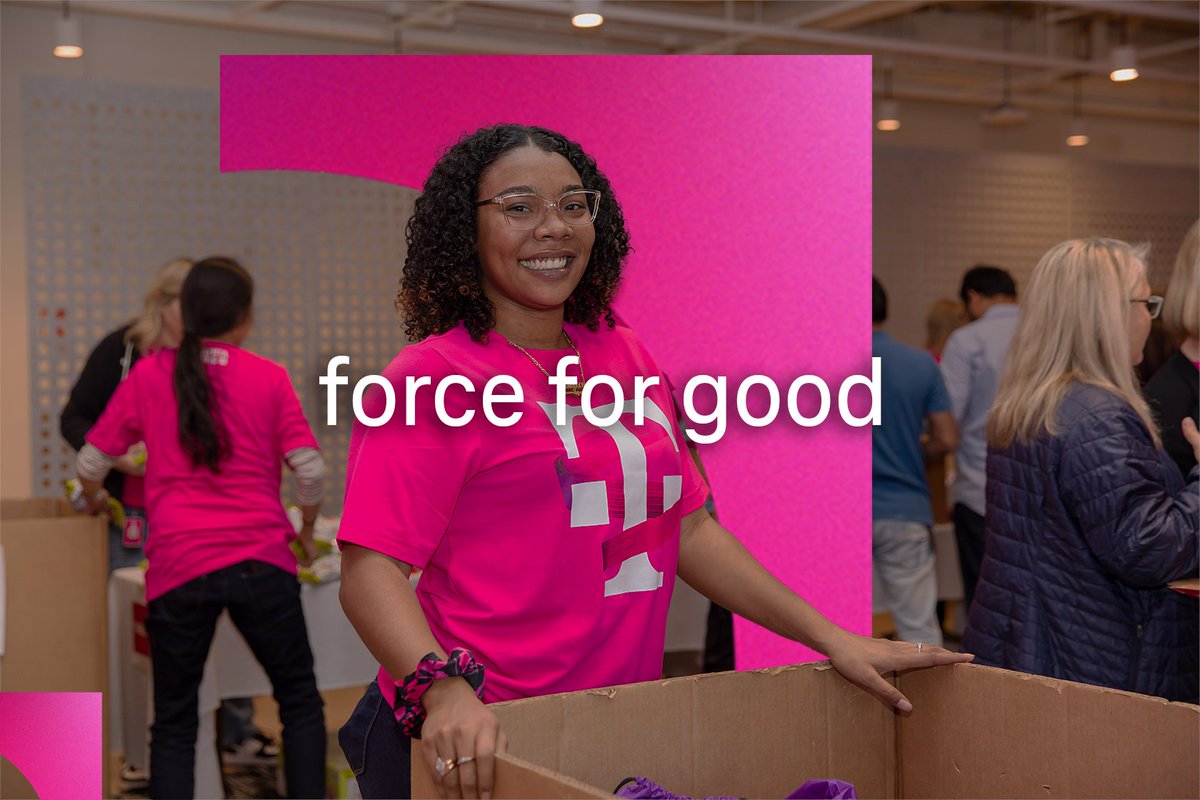 .<a href="/TMobile/">T-Mobile</a> gave every employee $25 to be a force for good towards a cause of their choice. #TeamMagenta, don't forget to make your donations!