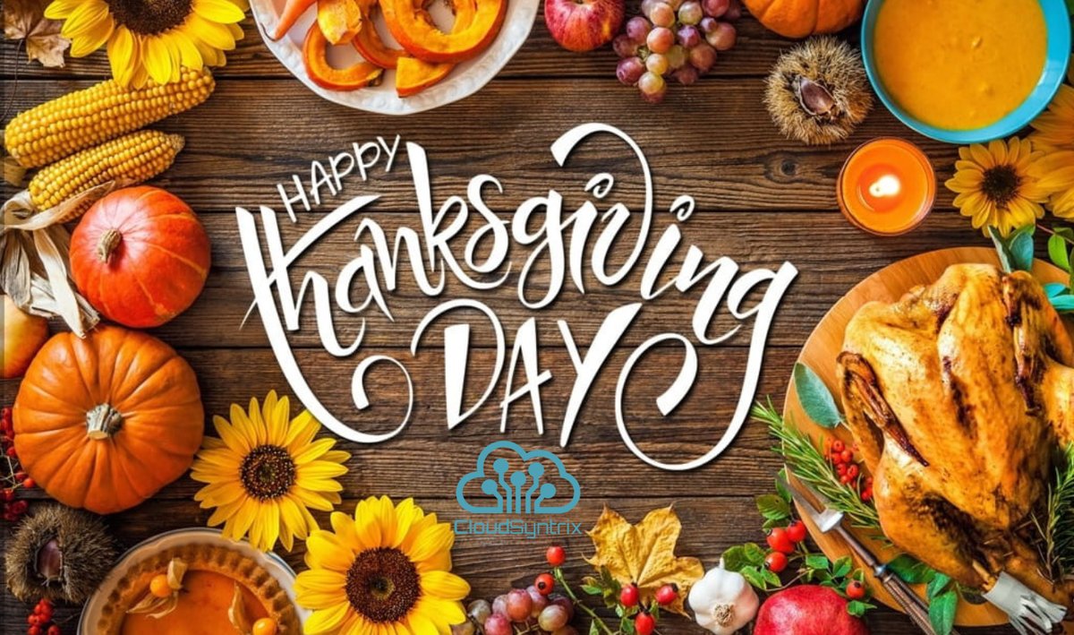 cloudsyntrixIT's tweet image. Happy Thanksgiving everyone