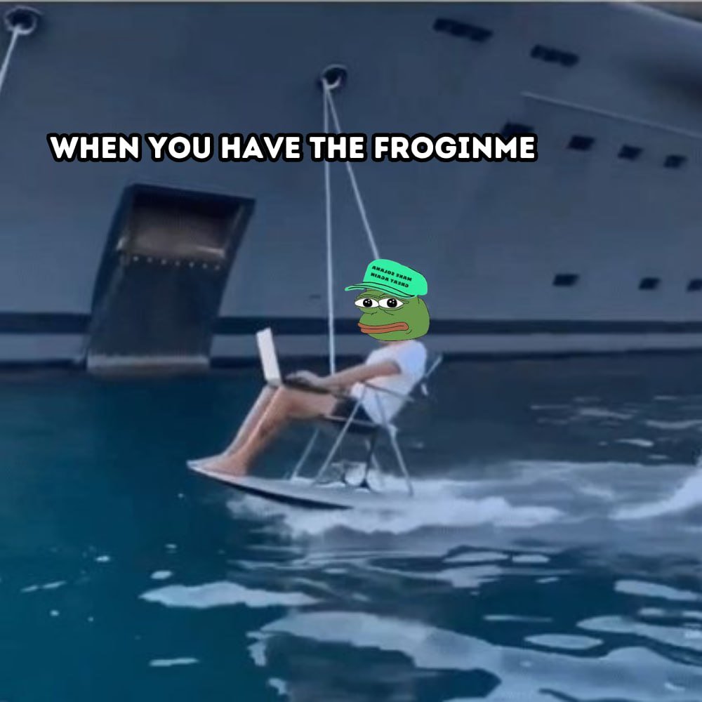 FrogInMeSolana's tweet photo. That #FROGINME is always ready to scoop dips anytime, anywhere. https://t.co/CmZHG3t4N5