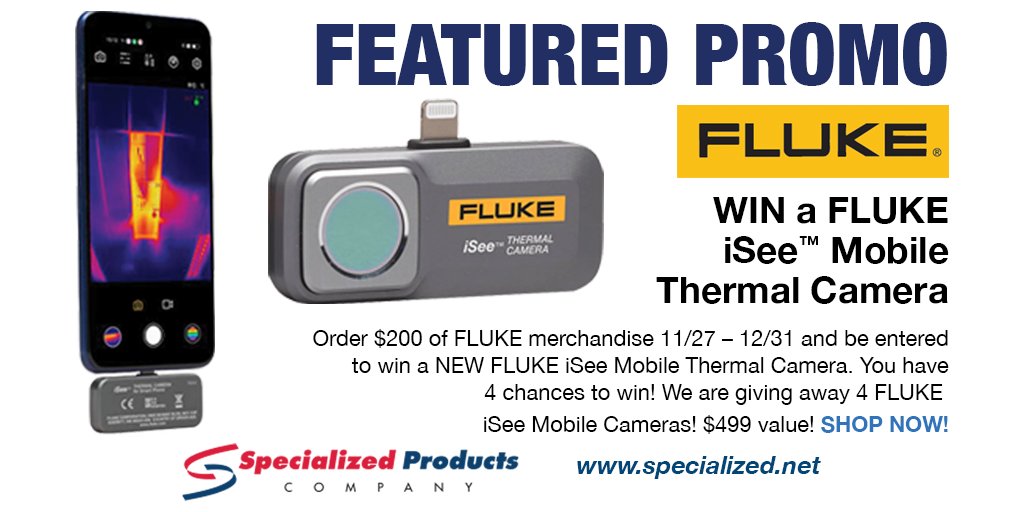 spctools's tweet photo. WIN a #Fluke iSee™ Mobile Thermal Camera! Click now for more details. - https://t.co/CepIWkVqP3

#FlukeiSee #thermalcamera #giveaway https://t.co/ryNFyqqxPJ