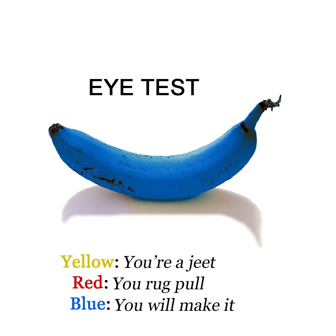 bluebananaonsol's tweet photo. #crypto #memecoin #meme 

What color banana do you see? 👇 https://t.co/YGnGPp6An6
