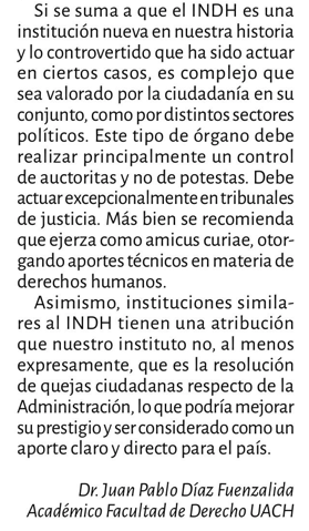 Comparto con ustedes algunas reflexiones desde la academia respecto al INDH y su situación en el Congreso en particular.

diarioestrategia.cl/texto-diario/m…

#INDH