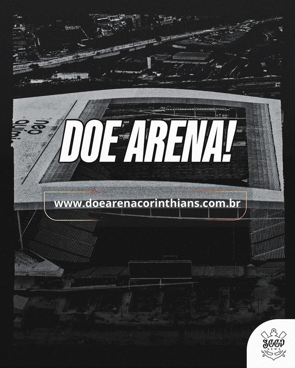 🚨 | A HISTÓRIA COMEÇOU! 

Os Gaviões da Fiel iniciaram a campanha de quitação de Neo Química Arena e disponibilizaram o site para doação dos torcedores.

Doe através do link: doearenacorinthians.com.br

O CORINTHIANS É O TIME DO POVO, E É O POVO QUEM VAI FAZER O TIME!