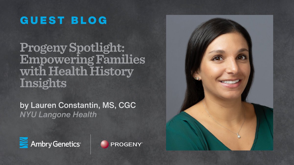 AmbryGenetics's tweet photo. Genetic counselor Lauren Costantin shares why understanding your family history is vital for your health. Discover how #Progeny helps her effectively document and assess medical and family histories, enhancing the genetic counseling and testing process. 
https://t.co/iPg1PGdYh4 https://t.co/0qTZBX13Um