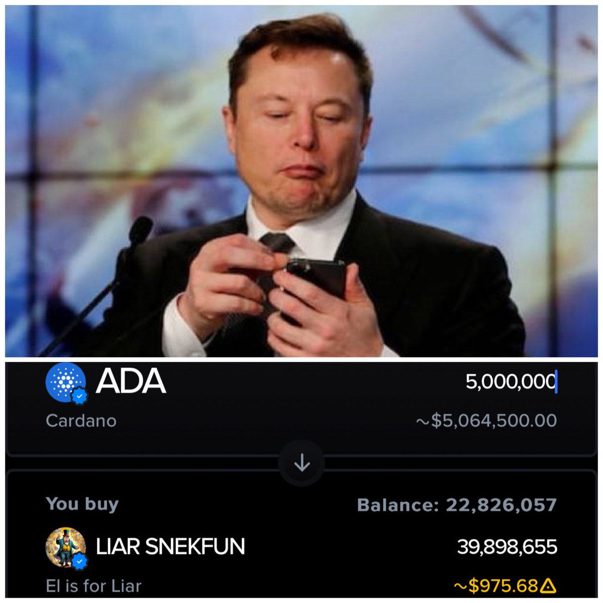 Good evening <a href="/elonmusk/">Elon Musk</a> 

$LIAR