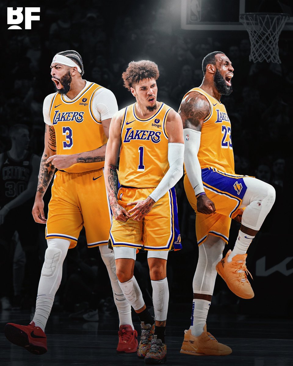 bballforever_'s tweet photo. There’s a growing sentiment that the Los Angeles Lakers need to make a trade for an All-Star guard like LaMelo Ball in order to help preserve LeBron James and Anthony Davis for the playoffs.

This would be a LETHAL trio 👀 https://t.co/EwdsmiGMZu