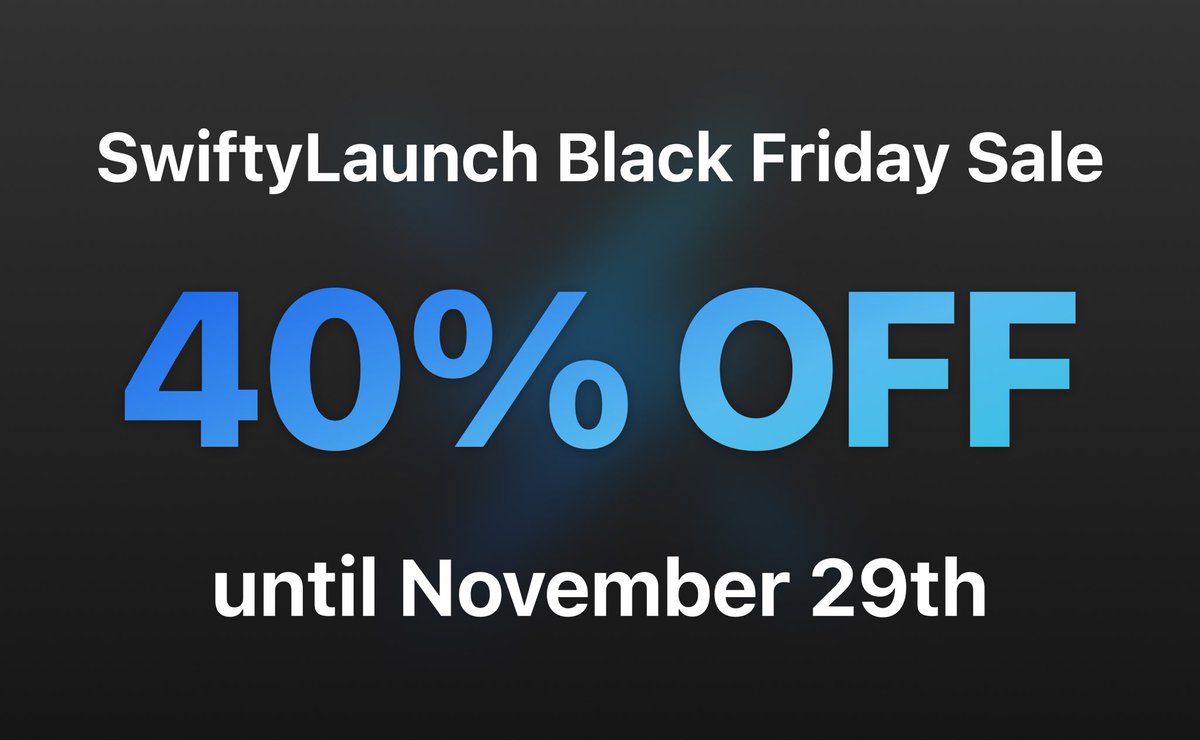 SwiftyLaunch tweet media