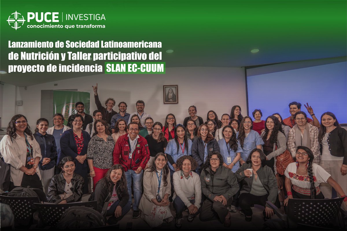 PUCEinvestiga's tweet photo. 🌟El 19 de noviembre, se realizó el Lanzamiento de Sociedad Latinoamericana de Nutrición y Taller participativo del proyecto de incidencia SLAN EC-CUUM, con el objetivo de promover redes de investigación y alianzas estratégicas libres de conflictos de interés 🥼
 #puceinvestiga https://t.co/fis2Drp7Kh
