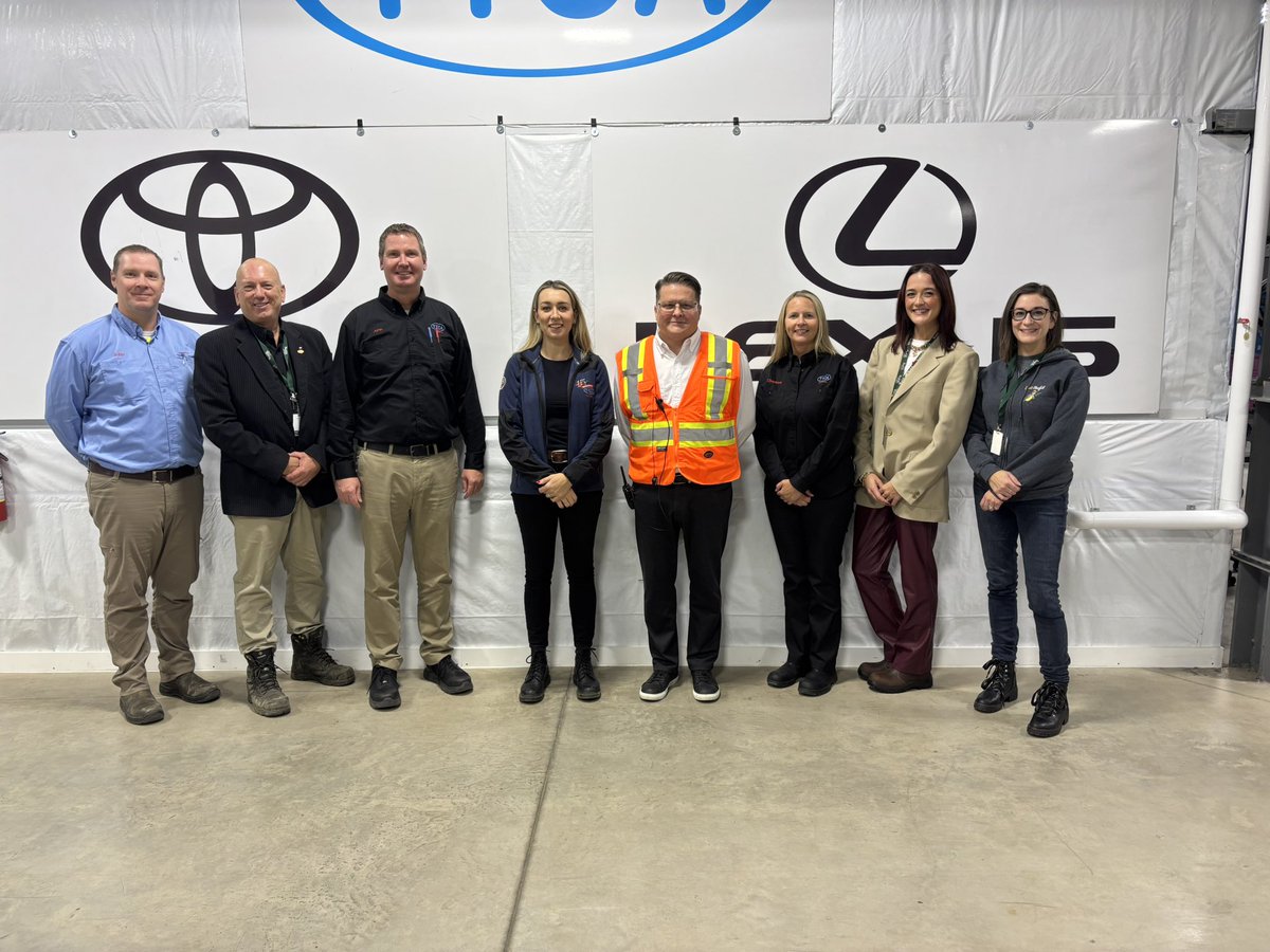 AmyForTheHNFolk's tweet photo. Today the Ec Dev team and I visited our friends at Toyotetsu Simcoe (Norfolk’s largest employer) to see their final expansion. Have you ever wondered what they make? Check out the second photo- everything in white comes from
Norfolk County! #NorfolkCounty #TTCA https://t.co/eNDyJLYwvM