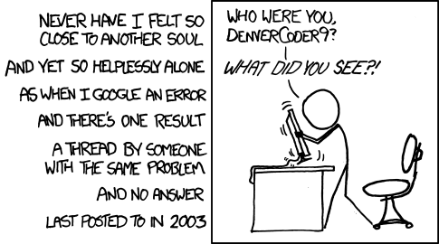 DarkEdges's tweet photo. @mitchellh Yes love the can't login, please fix bugs reports.

For all life's issues there's an #xkcd for them. https://t.co/S0ywohroR1