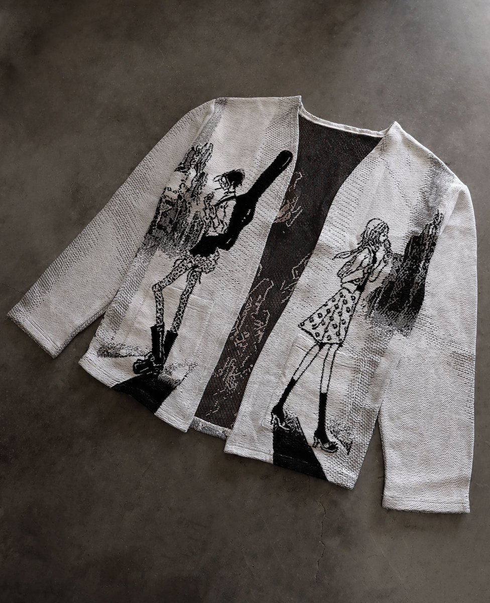 4xx1111's tweet photo. Nana woven cardigan , this Sunday 🖤 https://t.co/m5kHgZlSBI