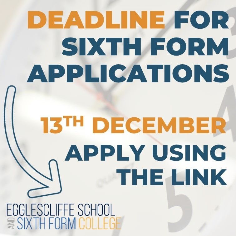 📢 Wanting to join our Sixth Form in September 2025?
⌨️ Apply today using the link below:
buff.ly/3qn7SiO
🕐 DEADLINE for applications 13th December