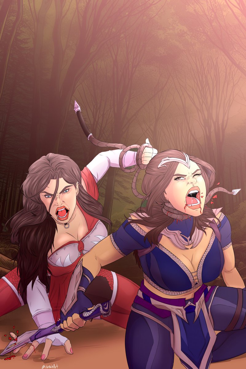 I’ve been wanting to develop my OC’s lore for a while, so I drew her fighting Kitana (they’re sisters in my lore).

My (mk) OC’s: Violette 

#MortalKombat #MortalKombat1 #mk1 #kitana #mk_kitana #originalcharacterart #Fanarts #art #mkkollective