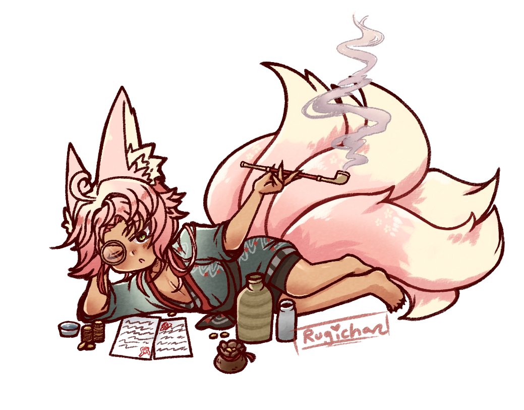 rugichan's tweet photo. Day off. Still working..
Secretly he has nine-tails shhh
#oc https://t.co/zIoulTe2TB