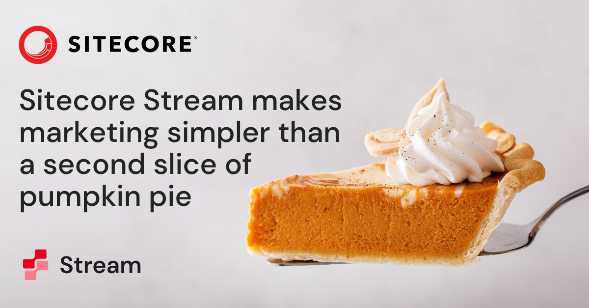 We want to express our gratitude to our customers, partners, MVPs, and the entire Sitecore community. Reflecting on the year to date, including business growth and the launch of Sitecore Stream capabilities, we couldn’t be prouder of the work we’ve all done together.