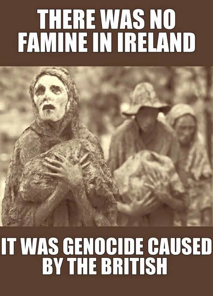🚨There was Never a Famine in Ireland it was the First Starvation by the British Government on the Irish People!!!

       ((( GENOCIDE)))