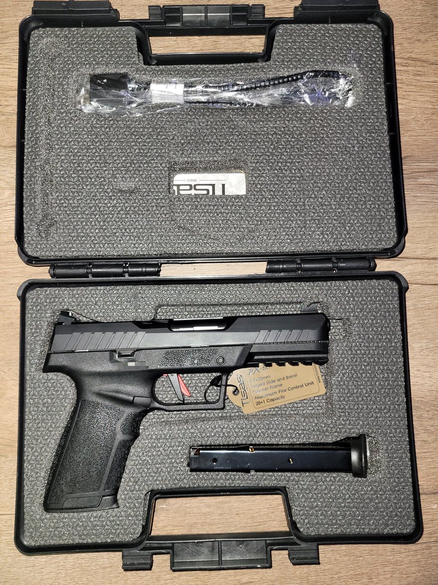 Caligrya's tweet image. I am now a first time gun owner.
I bought a Tisas PX 5.7

#Tisas #PX